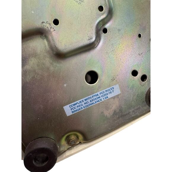 Vintage AT&T Western Electric Cream Corded Cradle Touch Phone Made in USA - Picture 7 of 8